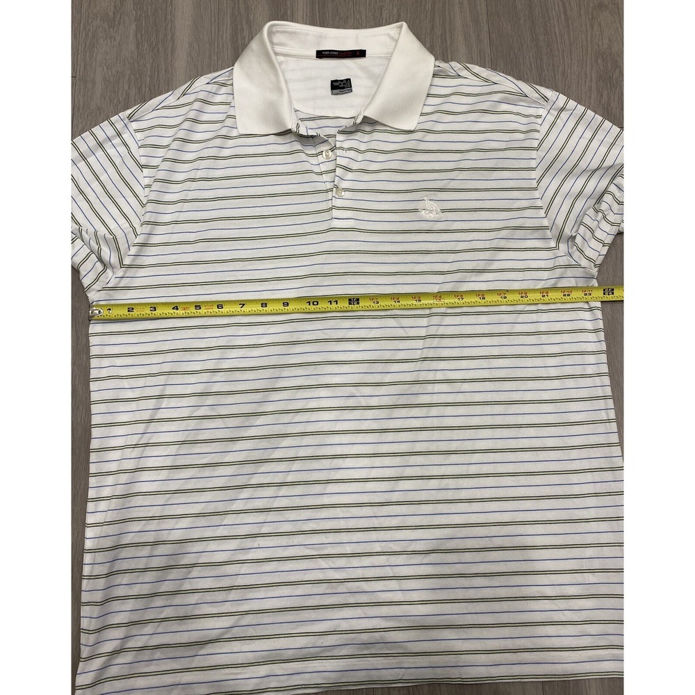 Tiger Woods Collection Polo Men's‎ White/Striped Used XL - Picture 4 of 7